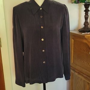 Navy blue button-down shirt